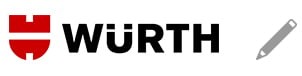 Würth logo og blyant